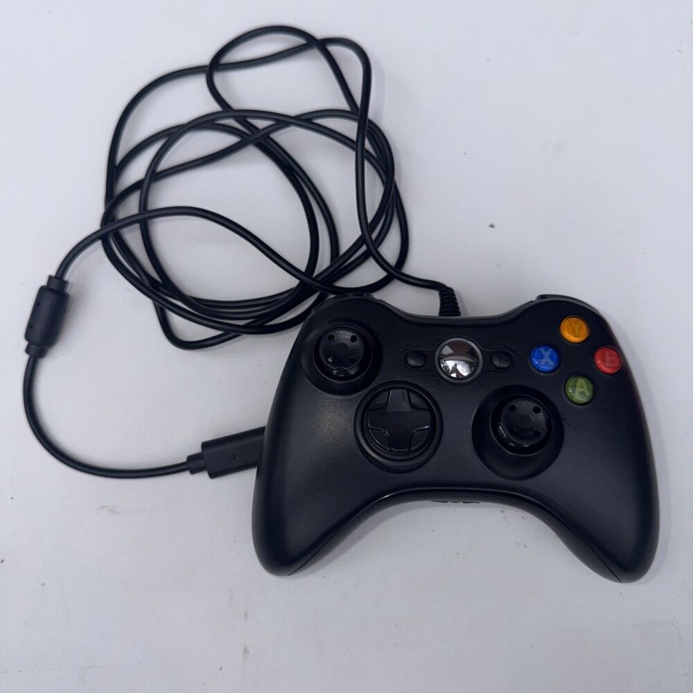 Wired Xbox 360 Controller USB Gamepad for PC Windows Black